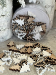 Large wood tree confetti.