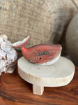 Red carved whale