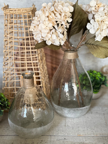frosted bubble vase