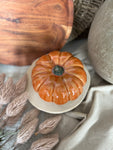 orange ceramic pumpkin