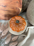 orange ceramic pumpkin