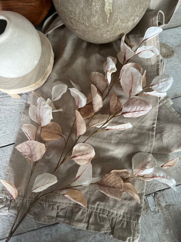 The faux dried eucalyptus