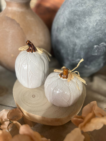 The ceramic pumpkin