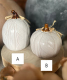The ceramic pumpkin