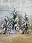 Snowy tree trio