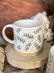The oversized speckle vine mug