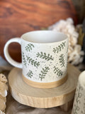 The oversized speckle vine mug