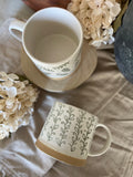 The oversized speckle vine mug
