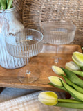 The ribbed coupe cocktail glass