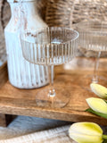 The ribbed coupe cocktail glass