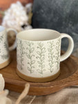 The oversized speckle vine mug