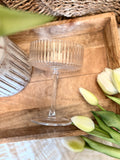 The ribbed coupe cocktail glass
