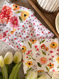 The floral dish towel set