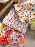 The floral dish towel set
