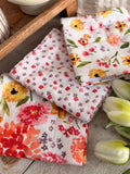 The floral dish towel set
