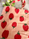 Strawberry tote bag