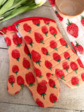 Strawberry oven mits