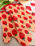 Strawberry oven mits