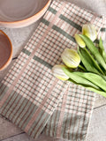The sage striped dish towel