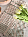 The sage striped dish towel