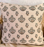 Hand stamped pillow