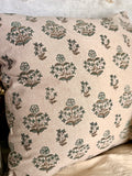 Hand stamped pillow