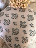 Hand stamped pillow