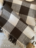 The cotton checkered table runner