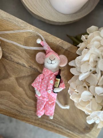 The pyjama party mouse ornamnet
