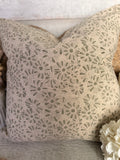 Daisy block print pillow