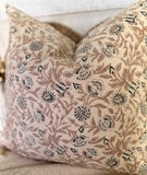 Sundari block print pillow