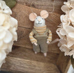 Overall Oliver the mouse ornament