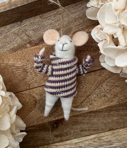 Nellie the mouse ornament