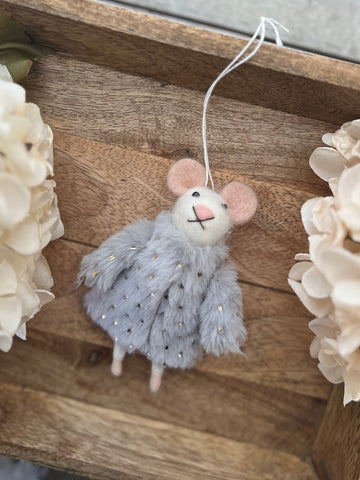 Coat Cathy coat the mouse ornament