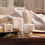 Fraiser fir white & gold ceramic candle 312g