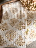 Waffle cotton tea towel