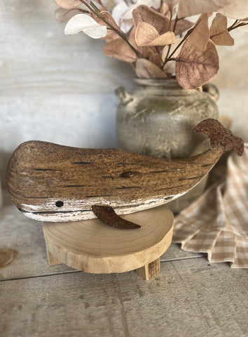 The large rustic whale