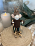 Downhill Dylan the mouse ornament