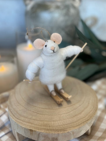 Slalom smith the mouse ornament