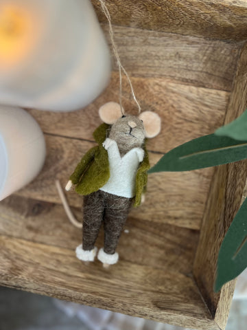 Hip Harry the mouse ornament