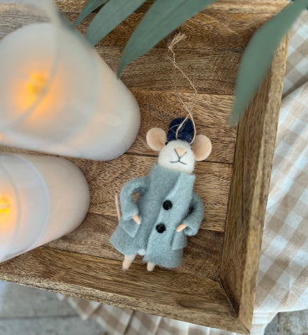 Florence the mouse ornament