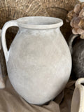 The pottery jug vase - cream