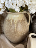 The pottery jug vase -  antique green
