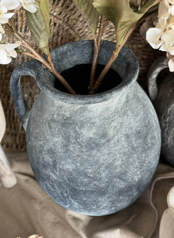 The pottery jug vase -  charcoal