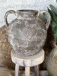 The terracotta handle vase
