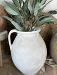 The pottery jug vase - cream