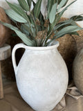 The pottery jug vase - cream