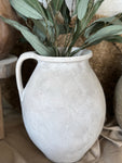 The pottery jug vase - cream