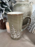 The tall snowy tree mug