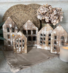 The wooden house set